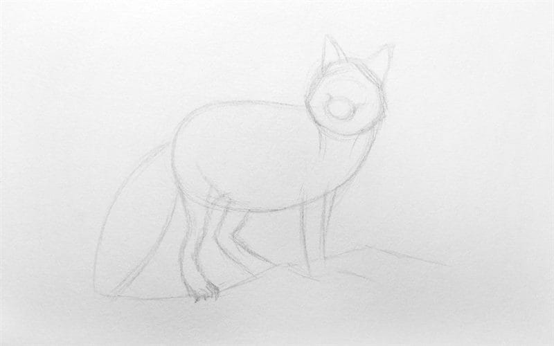 Рисунки карандашом для детей лиса (28 фото) #50