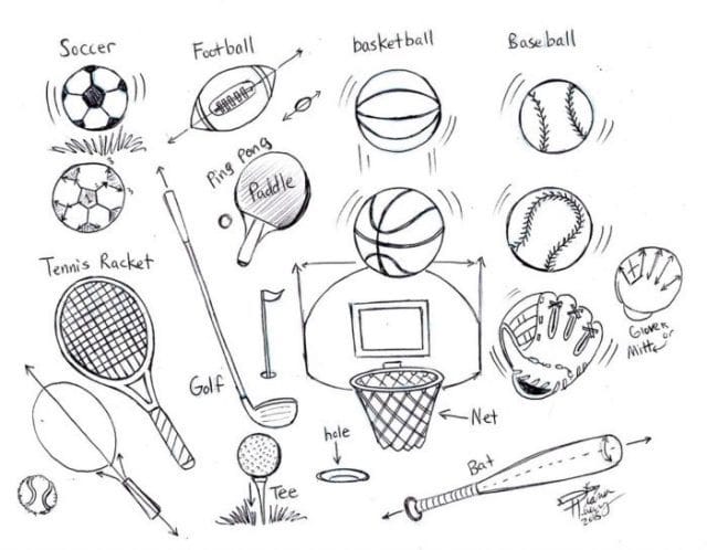 Картинки для срисовки спорт (53 фото) #21