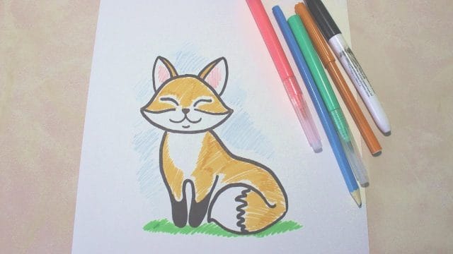 Рисунки карандашом для детей лиса (28 фото) #20