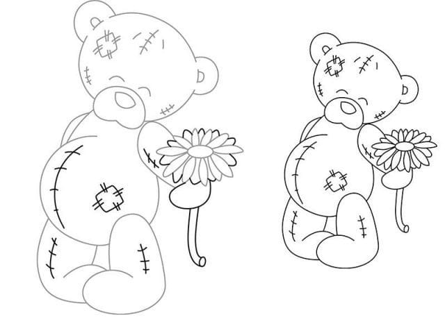 Рисунки медведя карандашом для детей (38 фото) #19