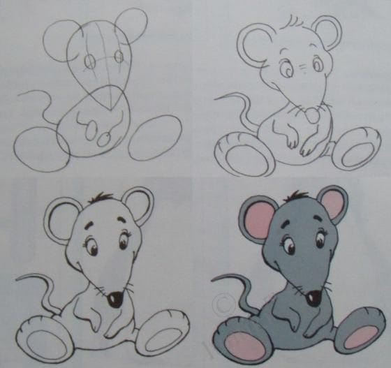 Рисунки мышки карандашом для детей (30 фото) #19