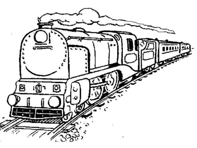 Рисунок карандашом для детей поезд (34 фото) #25