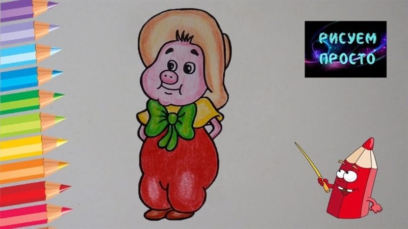 Рисунки цветные для срисовки Простоквашино (19 фото) #45