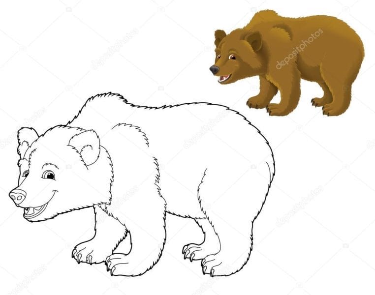 Рисунки медведя карандашом для детей (38 фото) #63