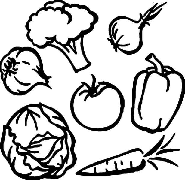 Рисунки овощи карандашом для детей (31 фото) #61