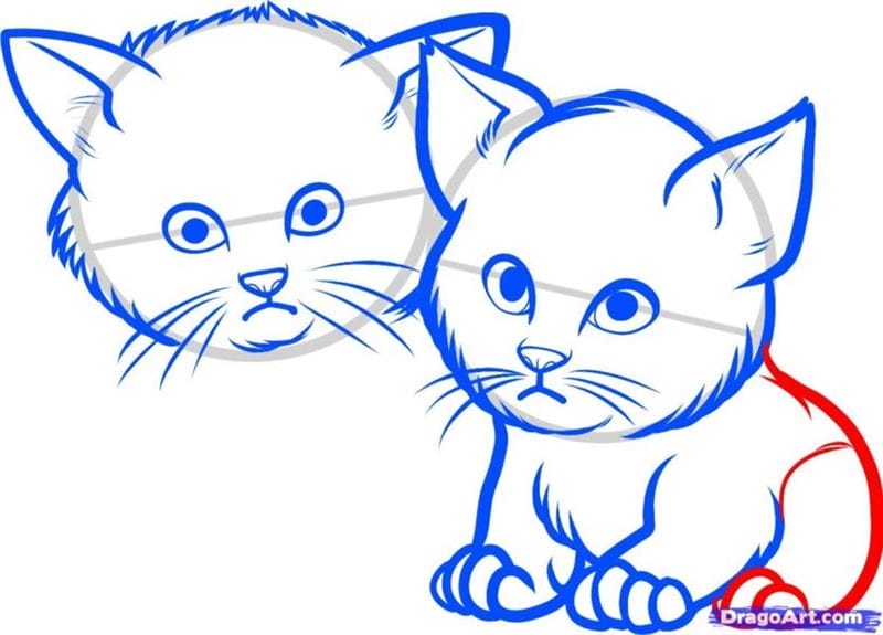 Рисунки кошки карандашом для детей (33 фото) #58