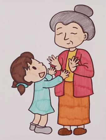 Картинки для срисовки бабушек (17 фото) #2