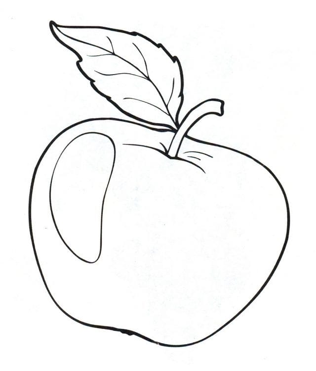Рисунки карандашом для детей яблоки (48 фото) #4