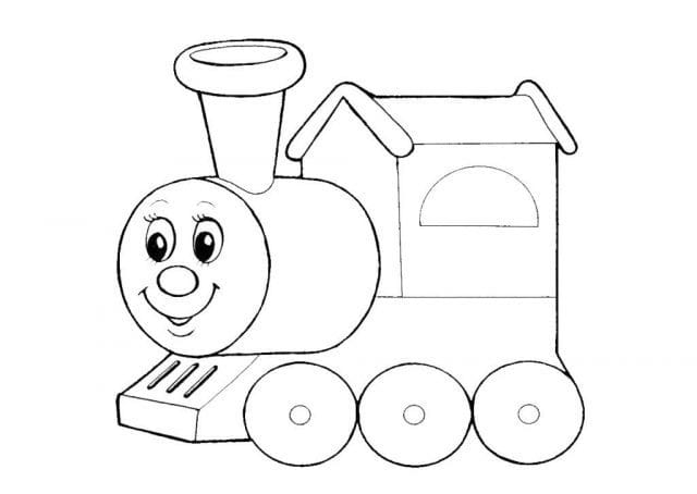Рисунок карандашом для детей поезд (34 фото) #6