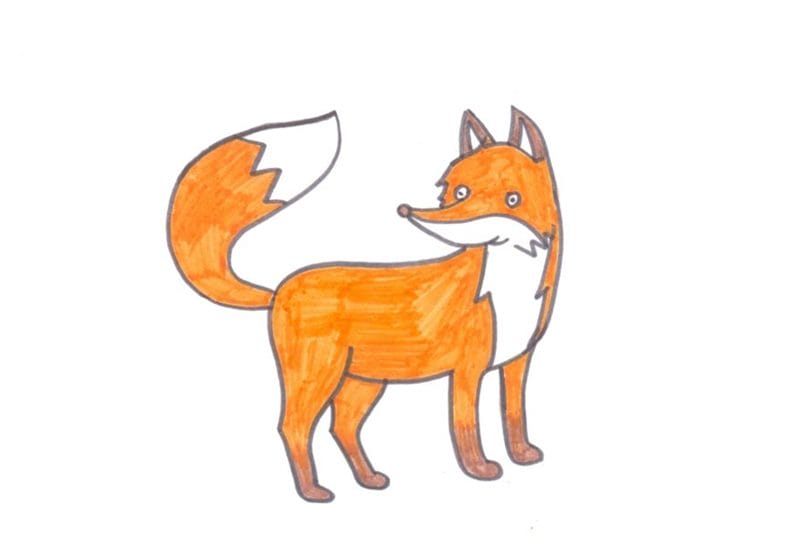 Рисунки карандашом для детей лиса (28 фото) #34