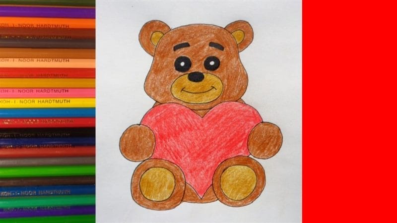 Рисунки медведя карандашом для детей (38 фото) #64