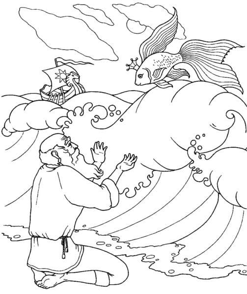 Рисунок карандашом сказка «Золотая рыбка» (20 фото) #42