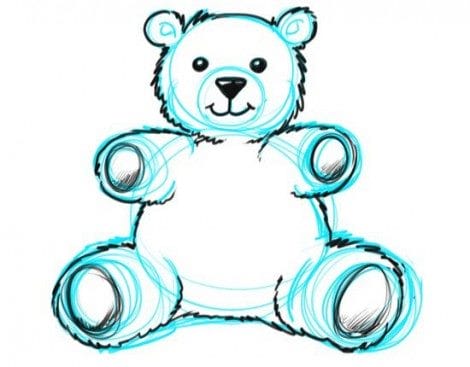 Рисунки медведя карандашом для детей (38 фото) #21
