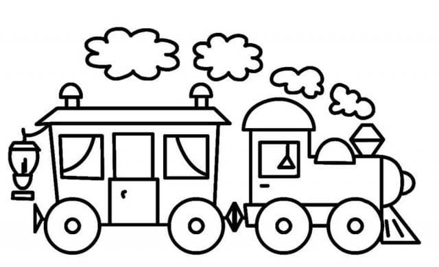 Рисунок карандашом для детей поезд (34 фото) #27