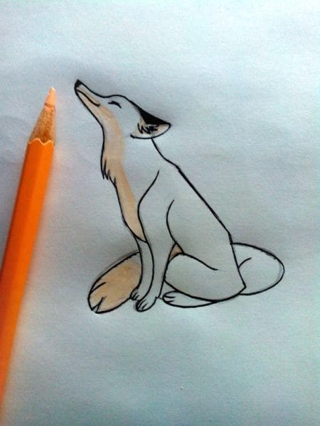 Рисунки карандашом для детей лиса (28 фото) #53