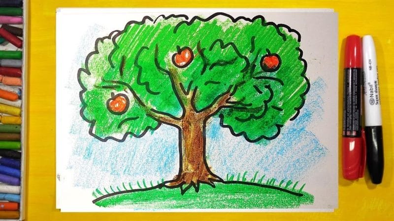 Рисунки леса карандашом для детей (34 фото) #63