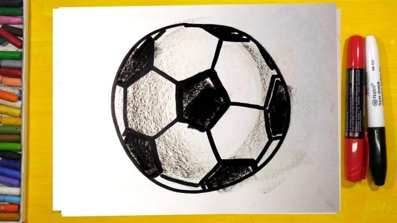 Рисунки для срисовки футбол (15 фото) #43