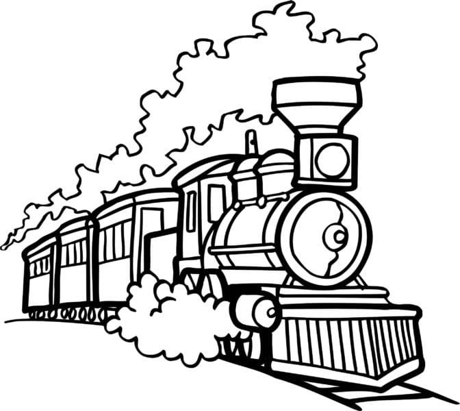 Рисунок карандашом для детей поезд (34 фото) #61