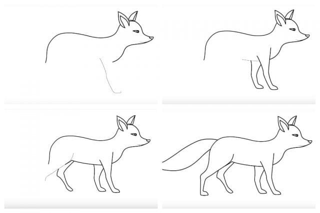 Рисунки карандашом для детей лиса (28 фото) #24
