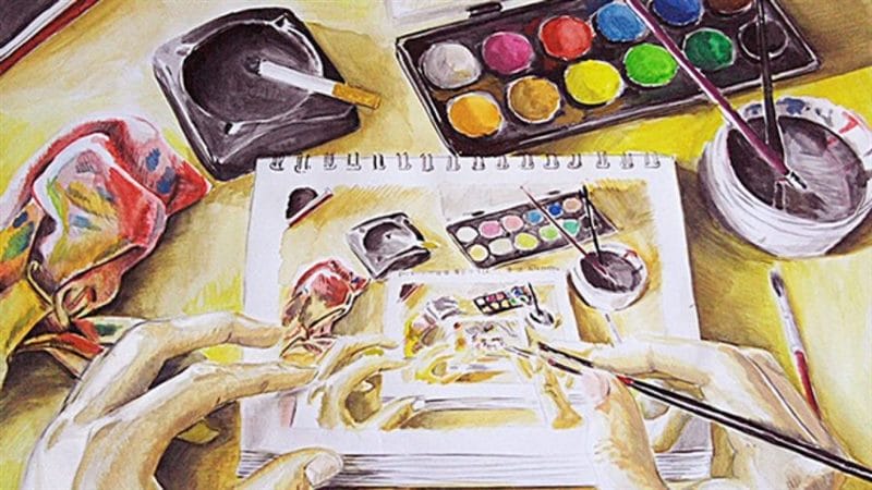 Рисунки для срисовки легкие и красивые красками (25 фото) #54