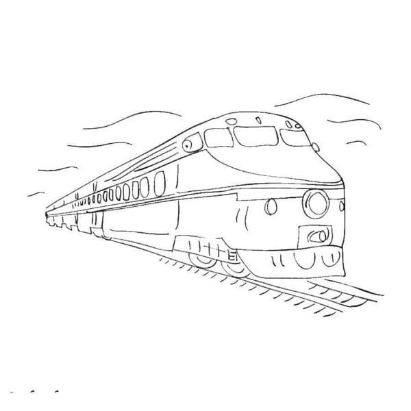 Рисунок карандашом для детей поезд (34 фото) #62