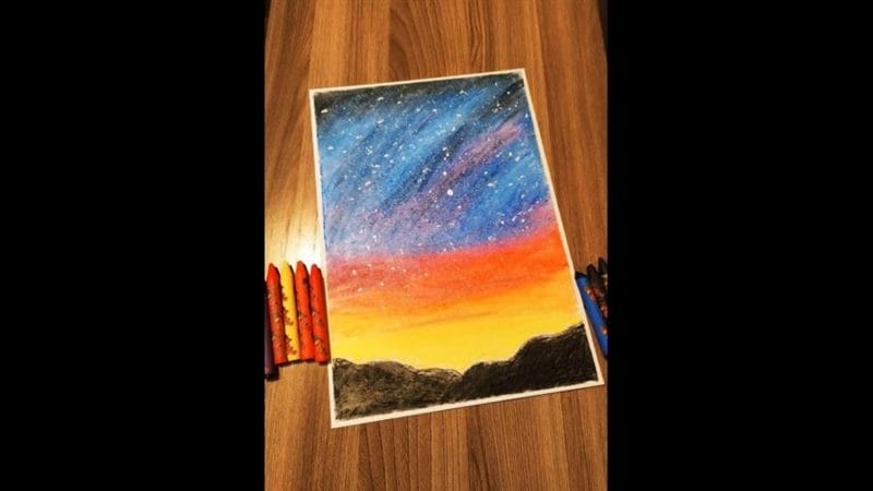 Рисунки карандашом звездное небо (21 фото) #50