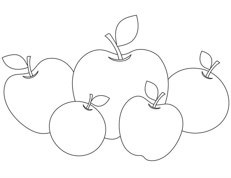 Рисунки карандашом для детей яблоки (48 фото) #31