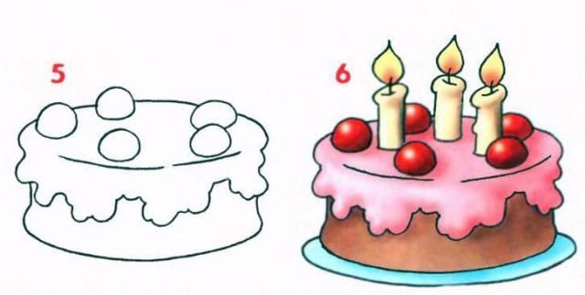 Рисунки тортиков для срисовки (58 фото) #26