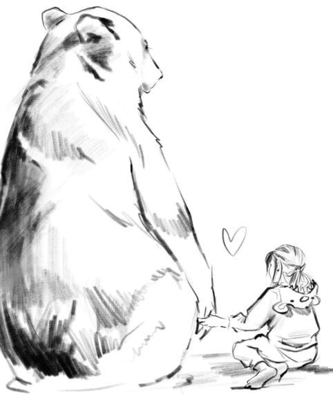 Рисунки медведя карандашом для детей (38 фото) #69