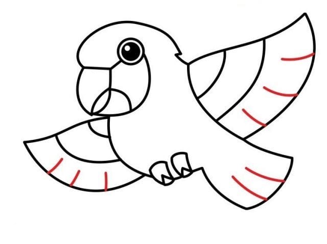 Рисунки для срисовки попугай (29 фото) #26