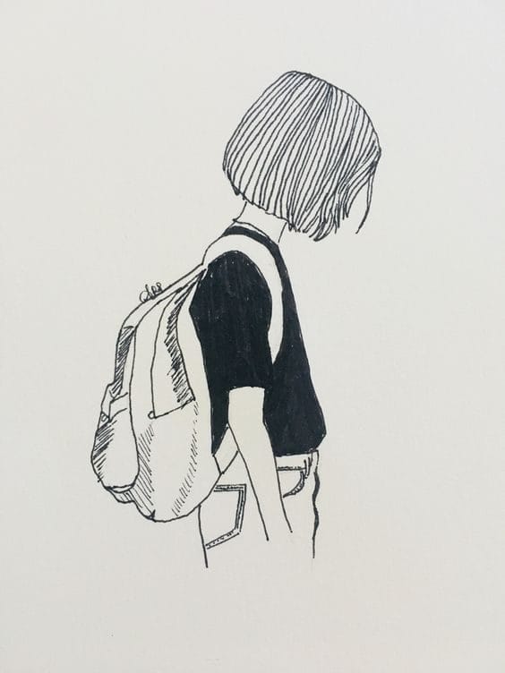Рисунки современных девушек для срисовки (56 фото) #26