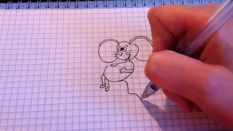 Рисунки мышки карандашом для детей (30 фото) #62