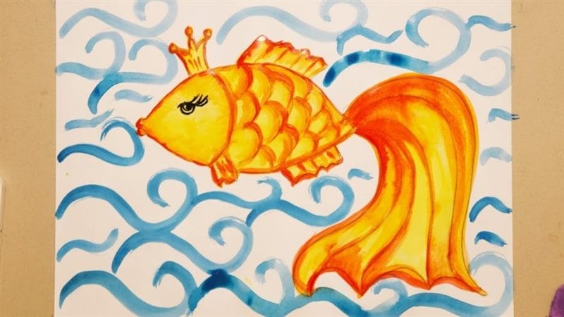 Рисунок карандашом сказка «Золотая рыбка» (20 фото) #49