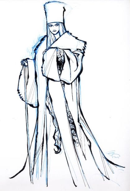 Рисунки карандашом Снежная Королева (62 фото) #38