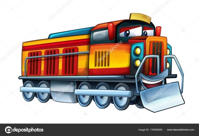 Рисунок карандашом для детей поезд (34 фото) #67