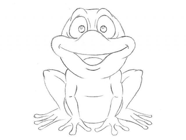 Рисунки лягушки для срисовки (40 фото) #34