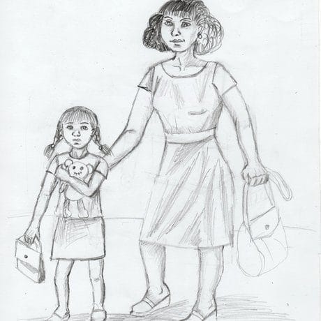 Рисунки карандашом матери и ребенка (31 фото) #30