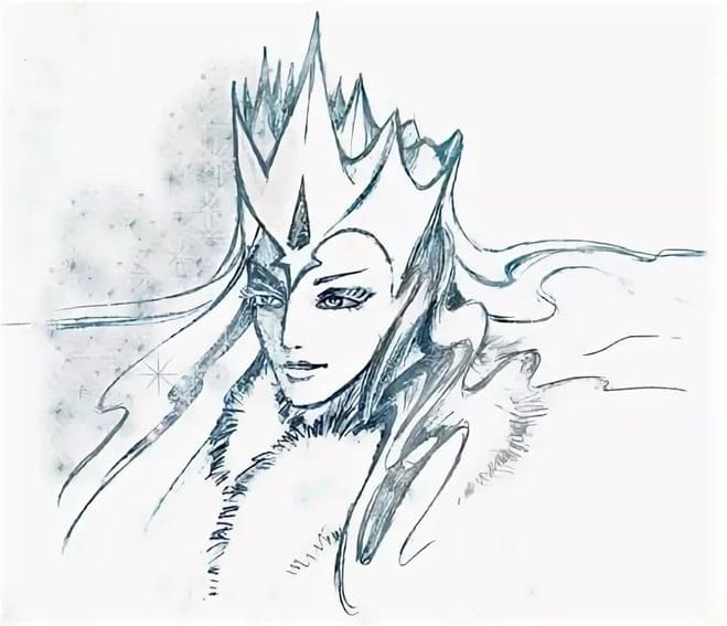 Рисунки карандашом Снежная Королева (62 фото) #40