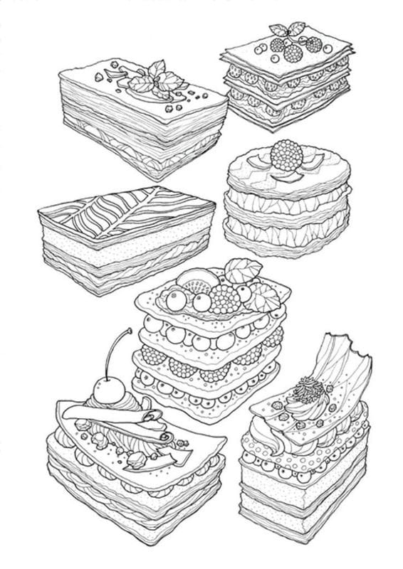 Рисунки тортиков для срисовки (58 фото) #32