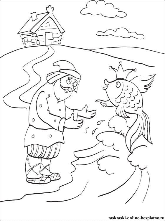 Рисунок карандашом сказка «Золотая рыбка» (20 фото) #3