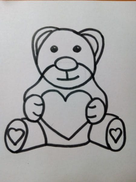 Рисунки медведя карандашом для детей (38 фото) #74