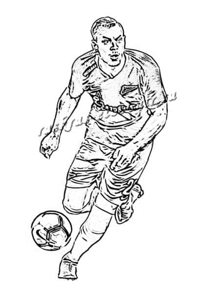 Рисунки для срисовки футбол (15 фото) #54