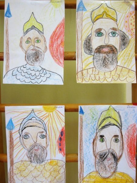 Рисунок Три богатыря карандашом для детей (22 фото) #56