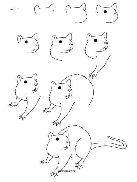 Рисунки мышки карандашом для детей (30 фото) #69