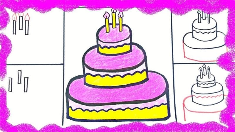 Рисунки тортиков для срисовки (58 фото) #102