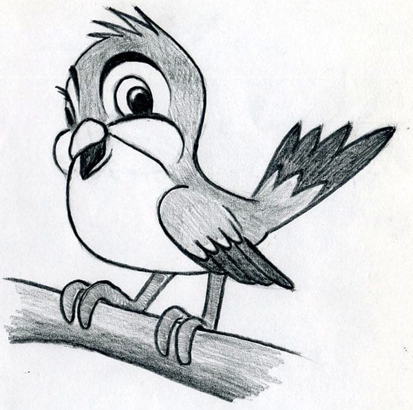 Рисунки птицы карандашом для детей (63 фото) #45