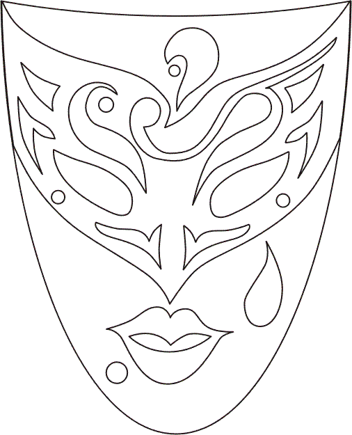 Рисунки для срисовки маски (34 фото) #27