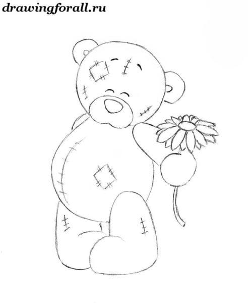 Рисунки медведя карандашом для детей (38 фото) #48