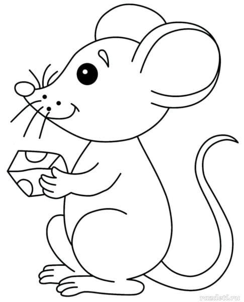 Рисунки мышки карандашом для детей (30 фото) #40