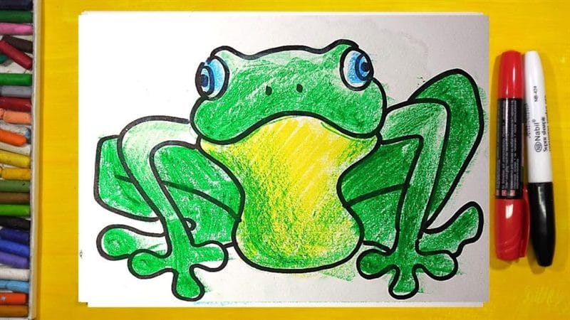 Рисунки лягушки для срисовки (40 фото) #65